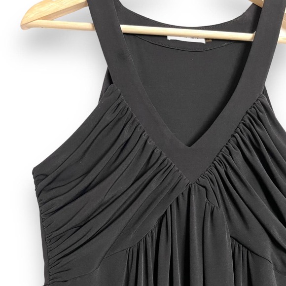 Calvin Klein Sleeveless Ruched Knee Length Wrinkle Free Stretch Dress Women's 10 - Picture 5 of 11